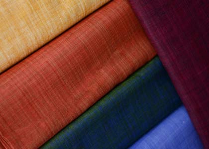 Yarn Dyed Silk Fabrics