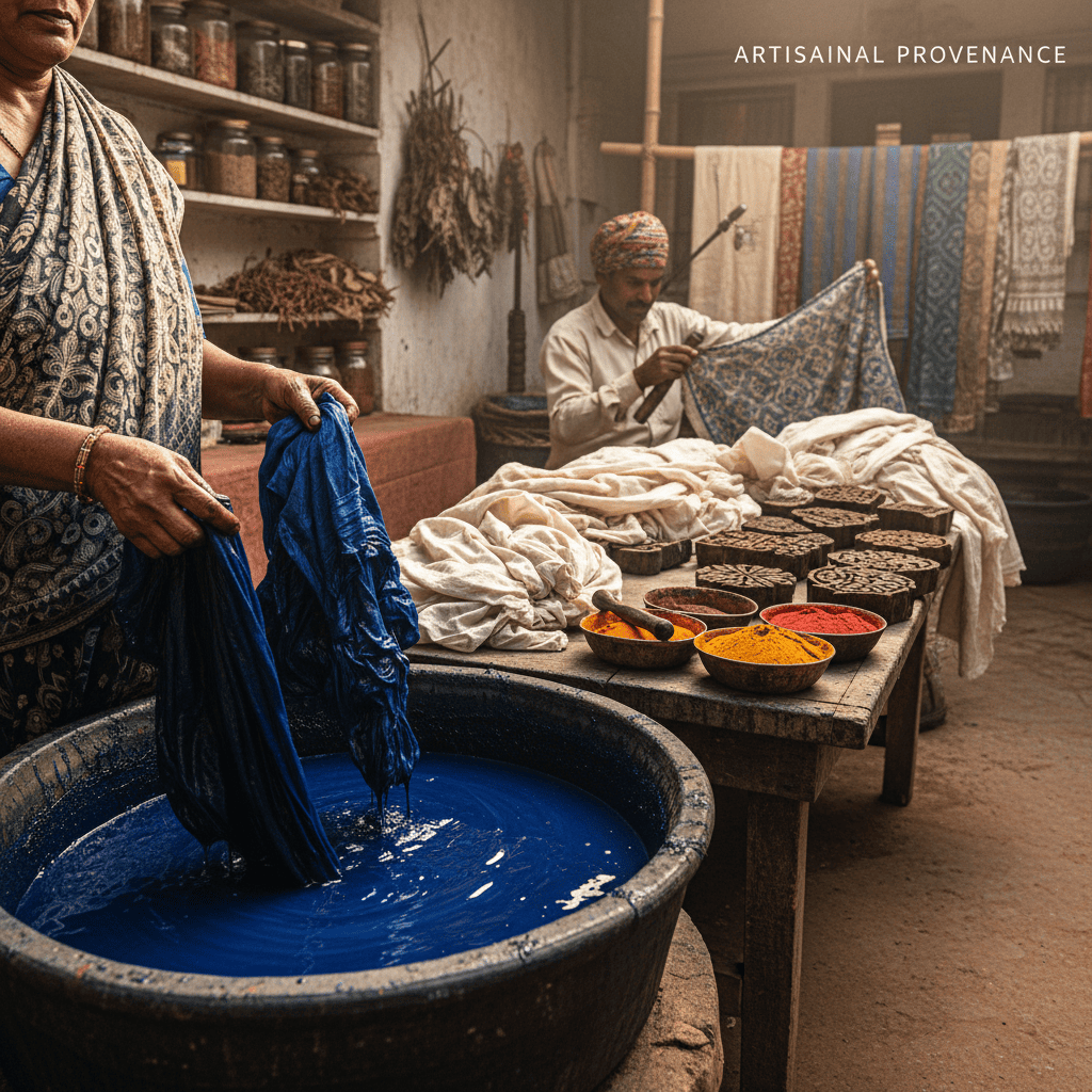 Decentralized handlooms and industrial mills for fabrics wholesale in India.