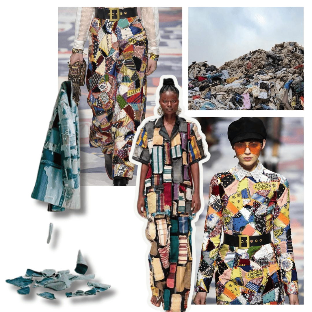 Designers are not only utilizing scraps to create visually stunning pieces but also to tell a story of resourcefulness