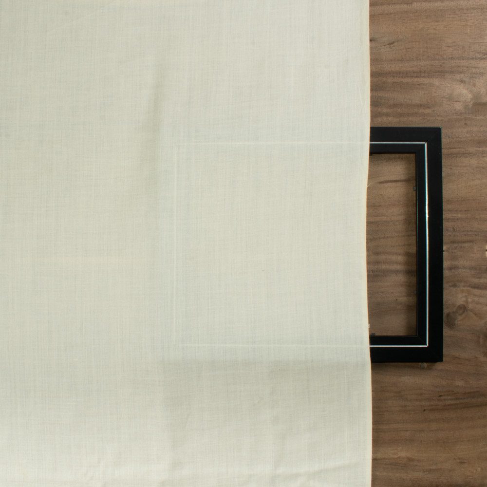 Plain Natural Pure Matka Silk 75 GSM Handwoven Fabric