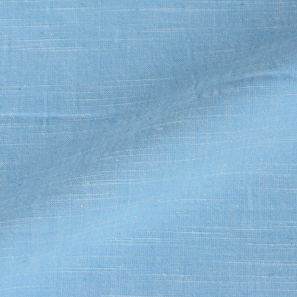 SLUB POWDER BLUE PURE COTTON 130 GSM HANDWOVEN FABRIC