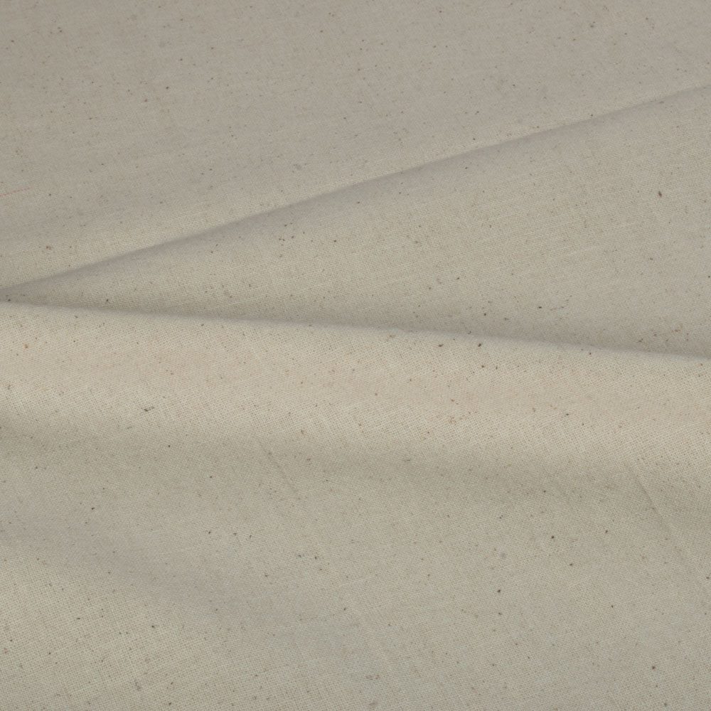 Plain Cream Natural Organic Khadi Cotton 145 GSM Mercerized Fabric