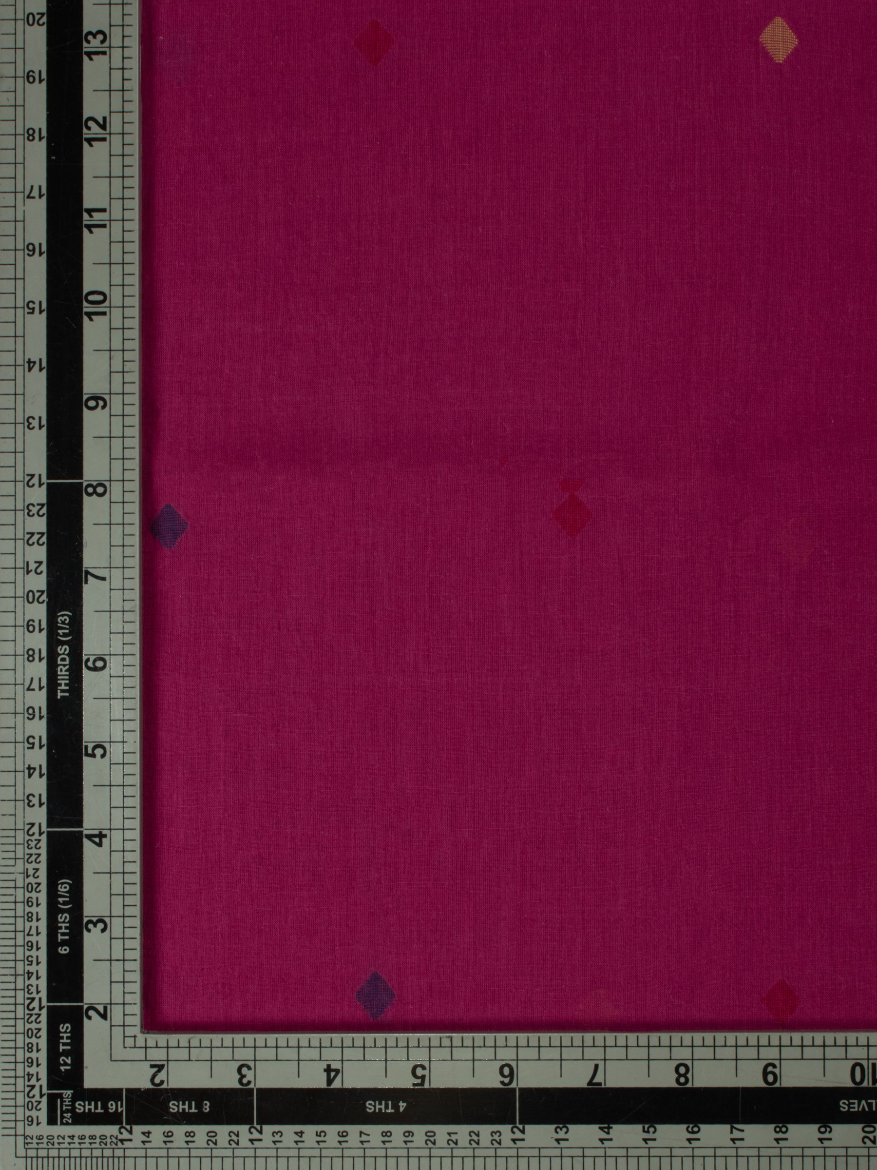 Geometric Redish Pink Jamdani Handwoven Pure Cotton Scarf 15