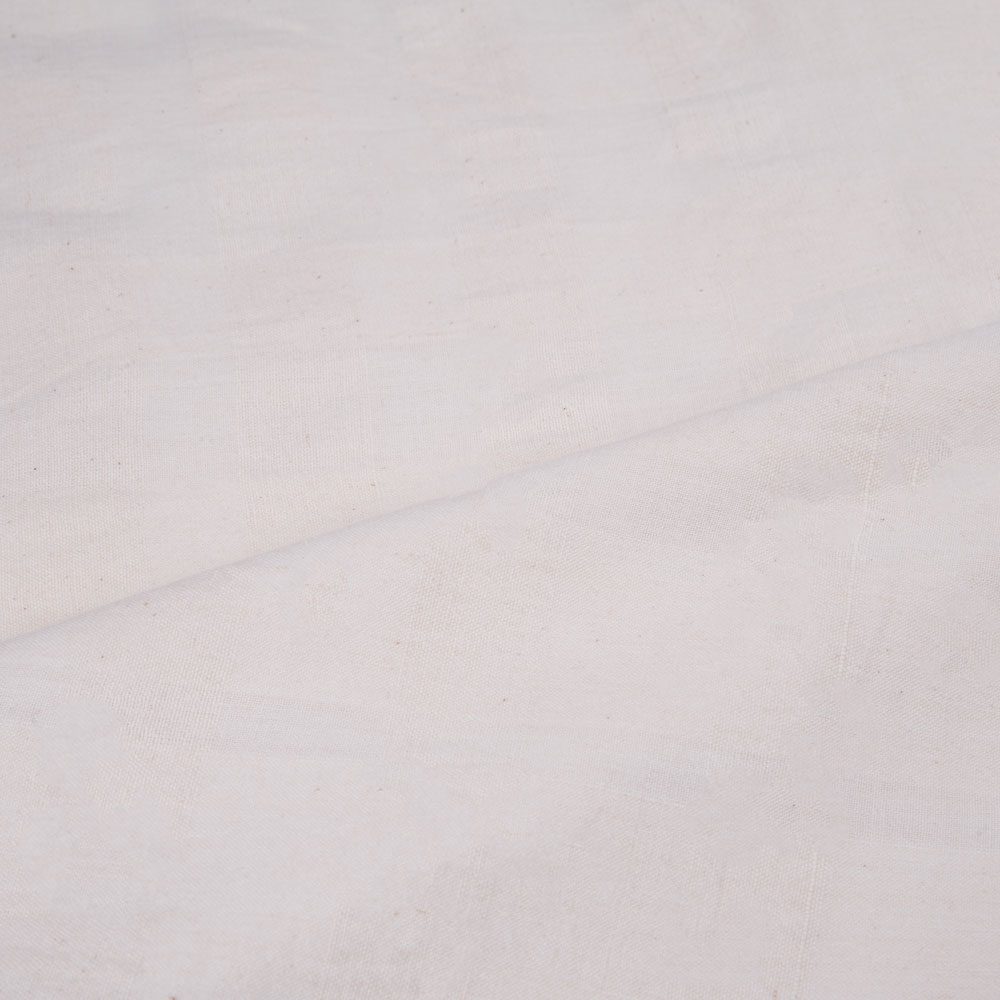 WHITE STRIPE COTTON 135 GSM FABRIC - BLEACHED WHITE & DYEABLE