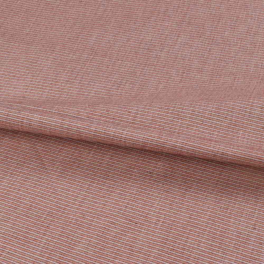 Stripe Brown Pure Cotton 103 GSM Handwoven Fabric 262