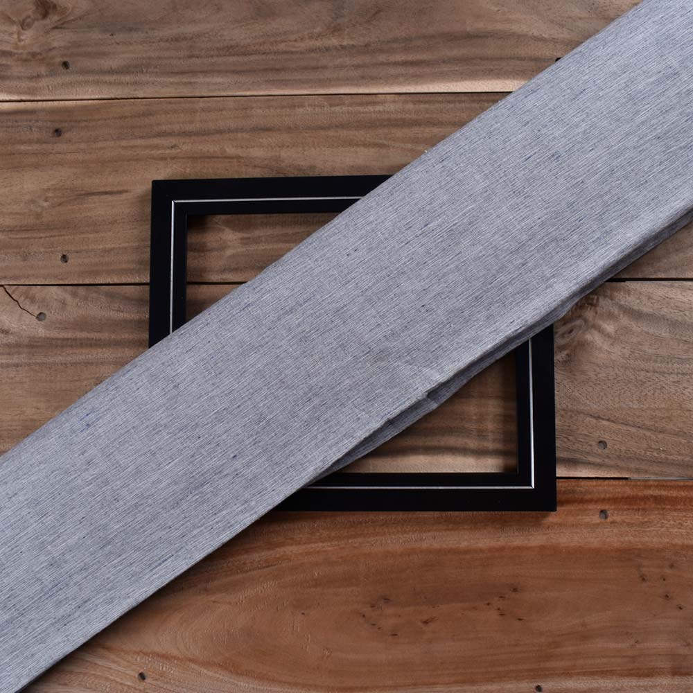 Futki Grey Khadi Cotton 93 GSM Handwoven Fabric