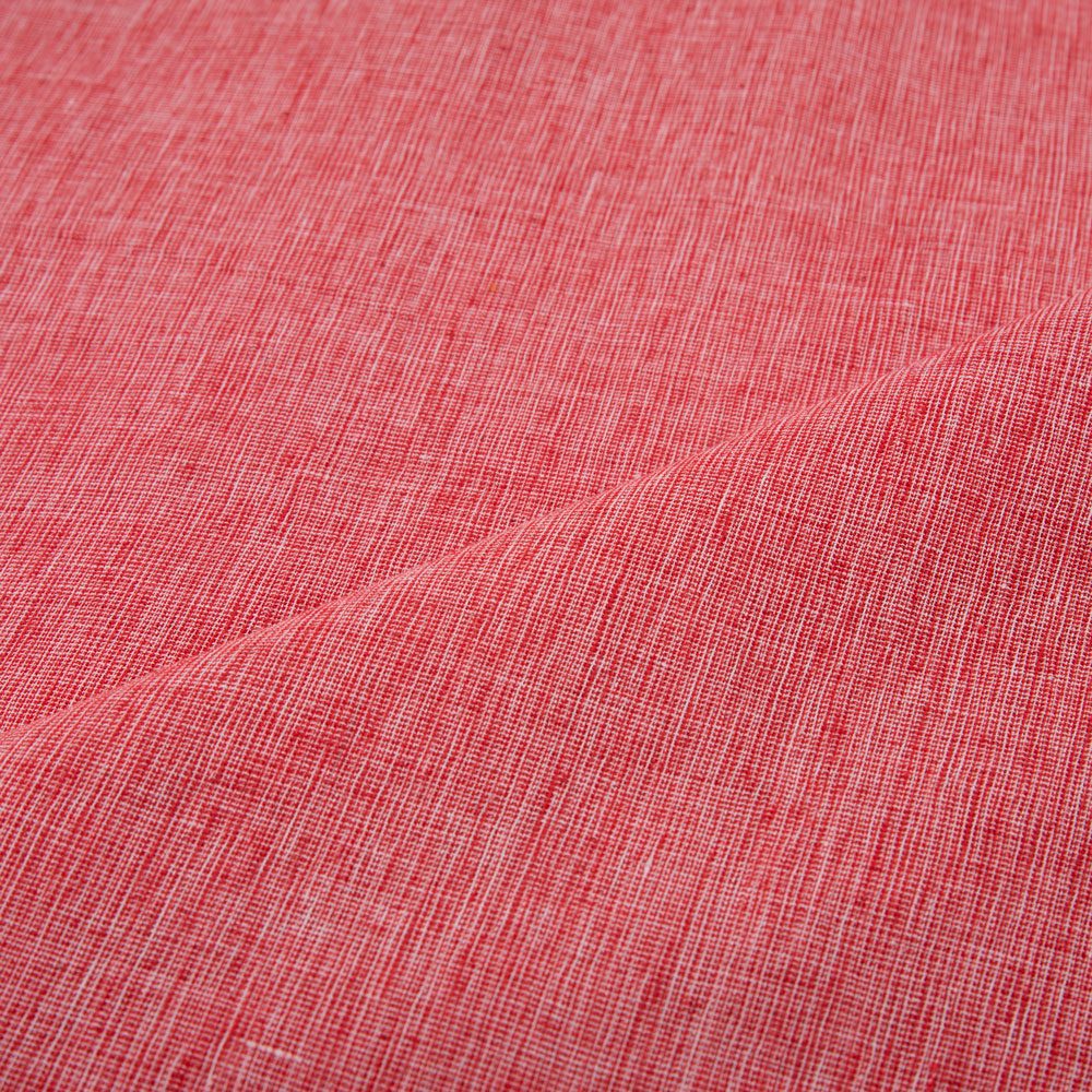 CHAMBRAY RED PURE COTTON 105 GSM HANDWOVEN FABRIC
