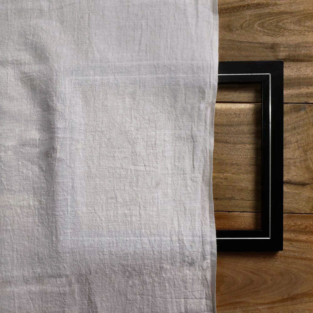 PLAIN WHITE HEMP & COTTON 110 GSM HANDWOVEN FABRIC