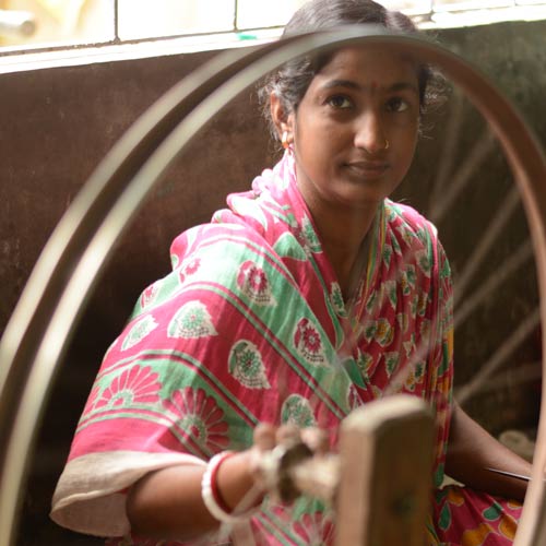 women artisan weaving