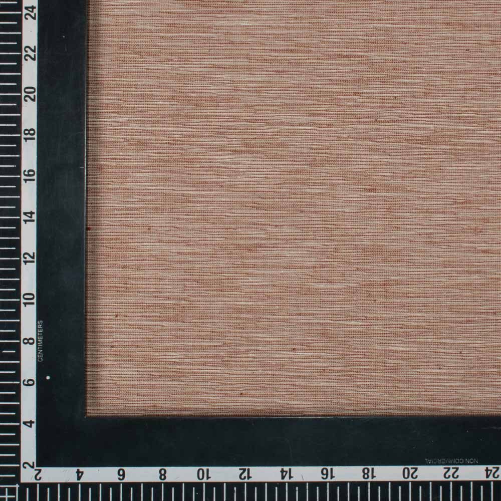 Chambray Brown Khadi Cotton 150 GSM Handwoven Fabric