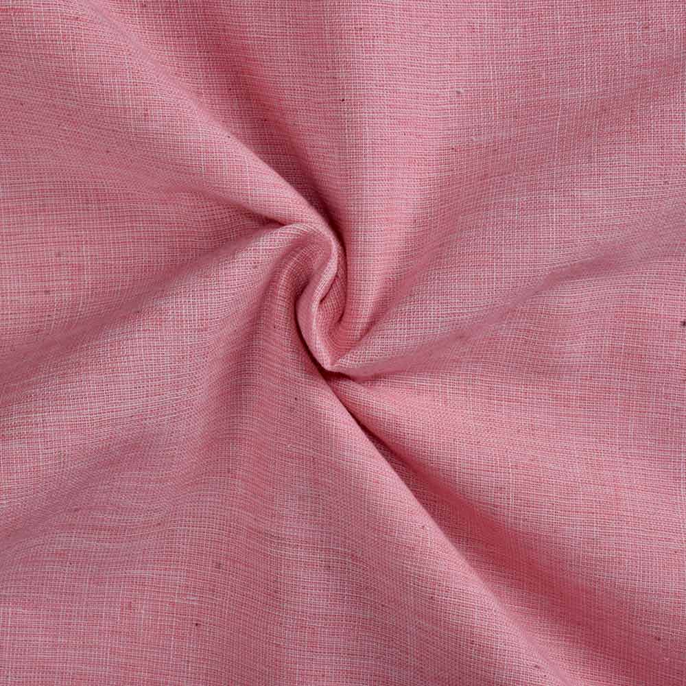 Chambray Pink Pure Cotton 110 GSM Handwoven Fabric