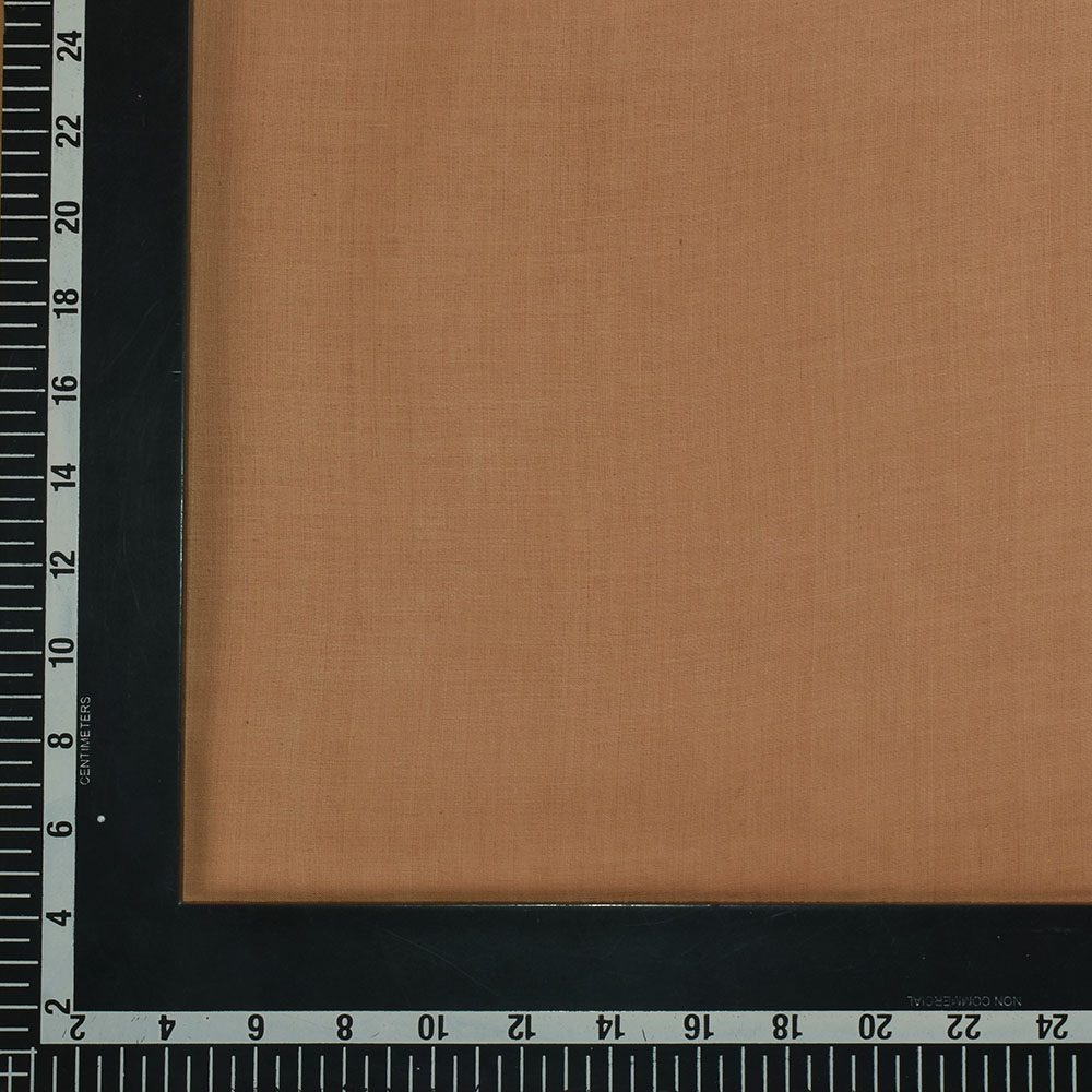 Plain Orange Khadi Cotton 62 GSM Handwoven Fabric