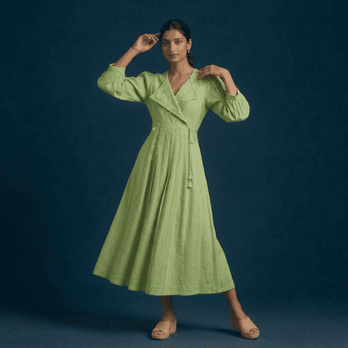 Embroidered dress for festive season