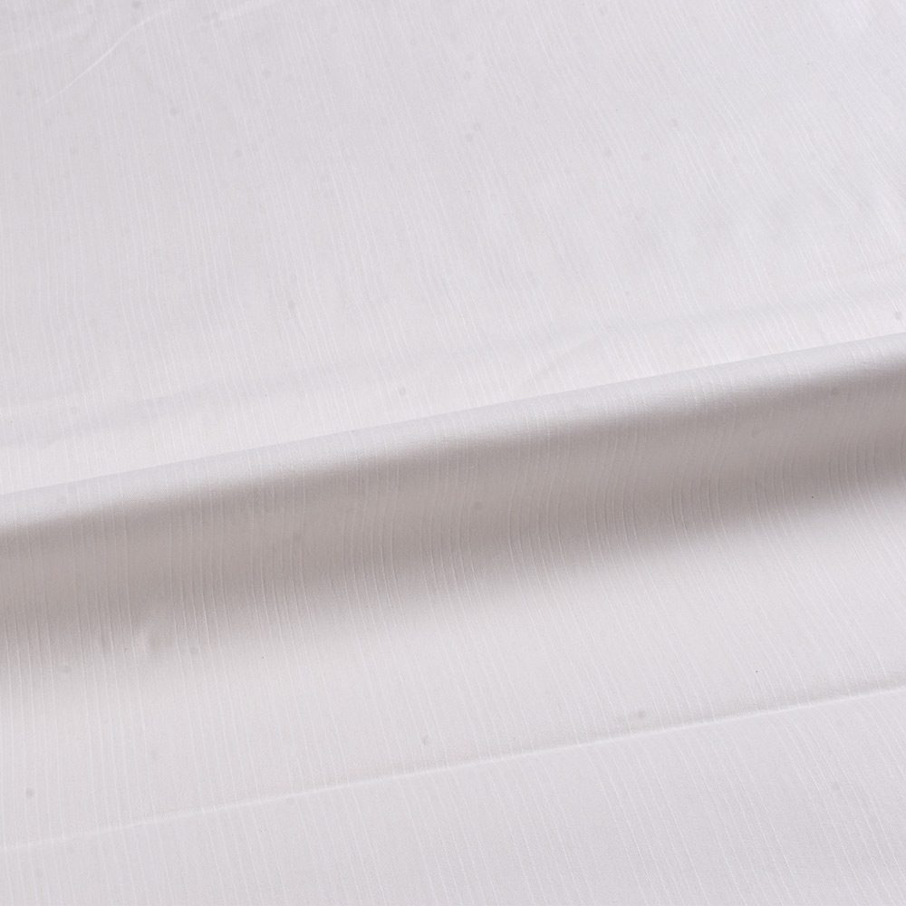 STRIPE WHITE PURE COTTON 80 GSM HANDWOVEN FABRIC