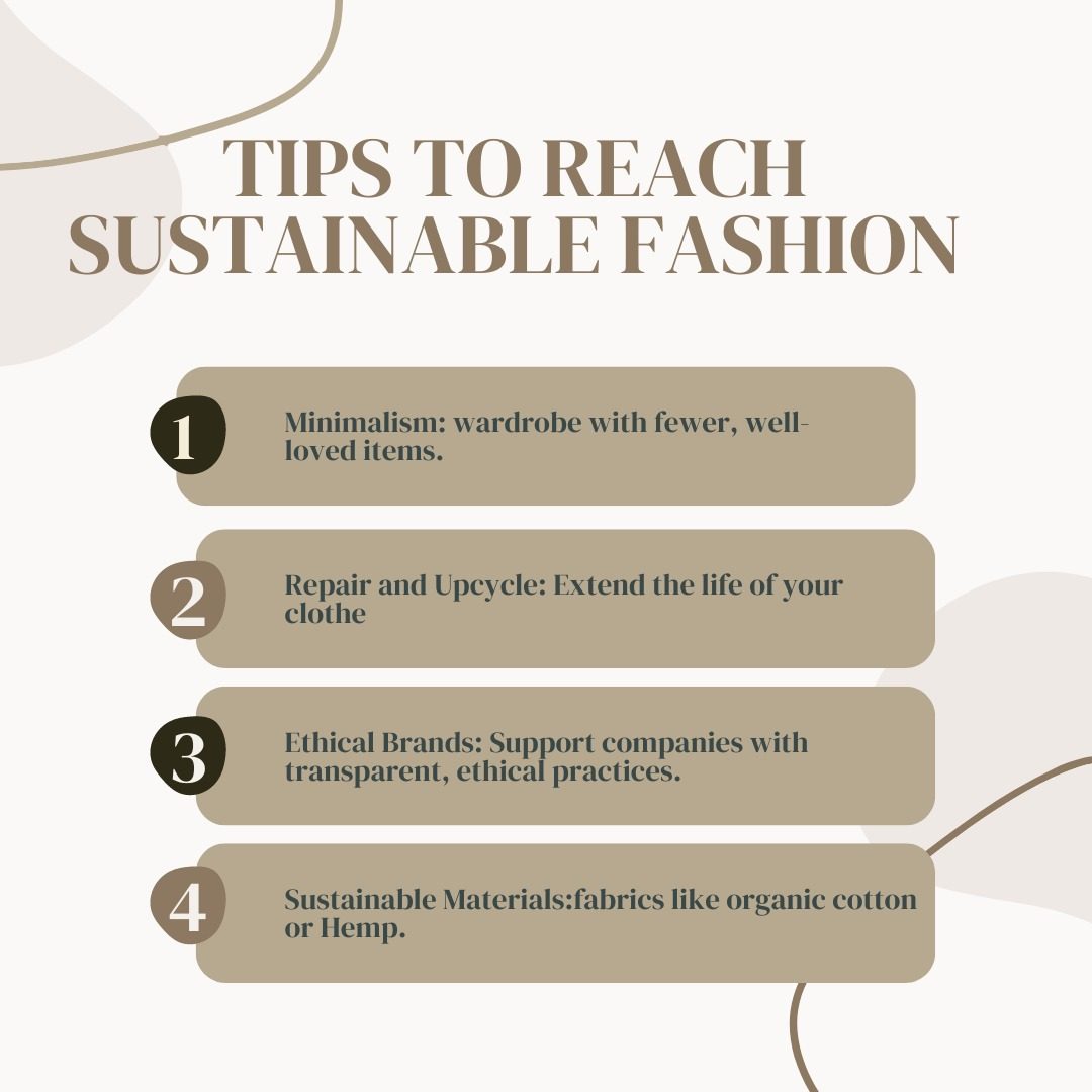 Tips To Reach Sustainable Fashion