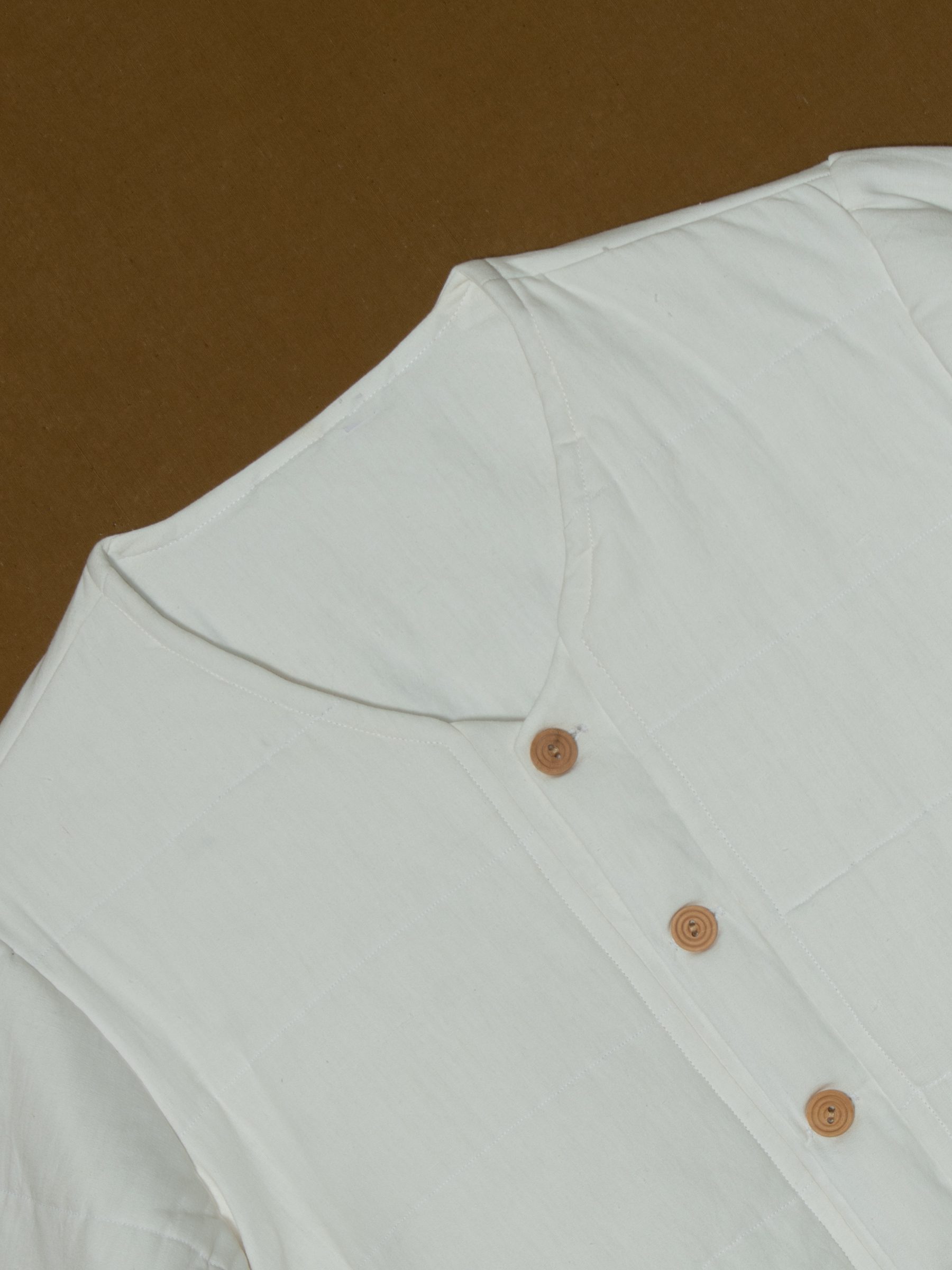 Structured V-Cardigan with Batting