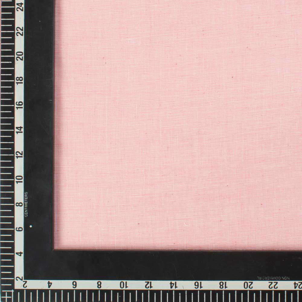 Chambray Pink Pure Cotton 110 GSM Handwoven Fabric 33
