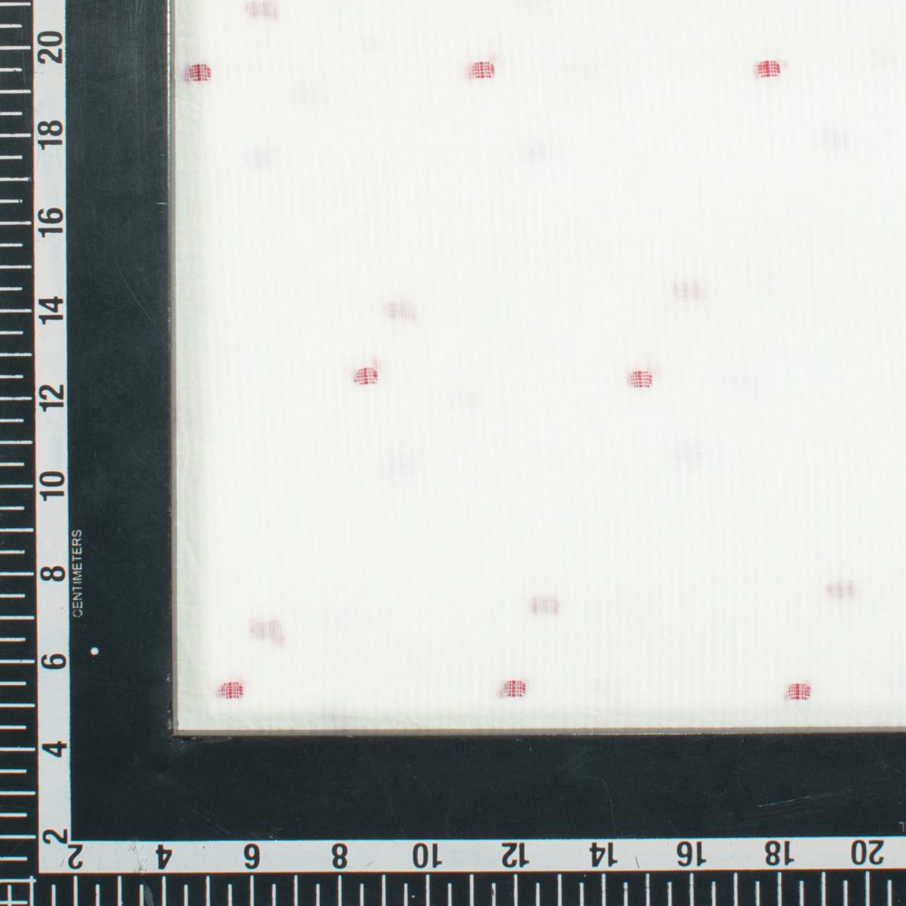 Geometric White Jamdani Handwoven Cotton 60 GSM Fabric