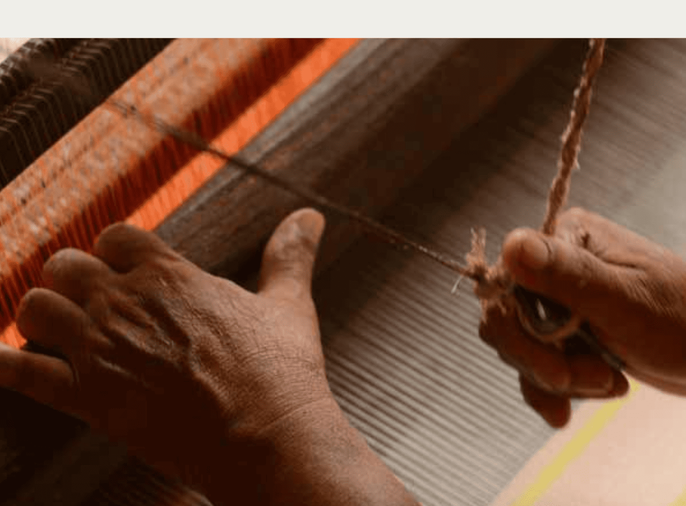 Organic Cotton Khadi weaving