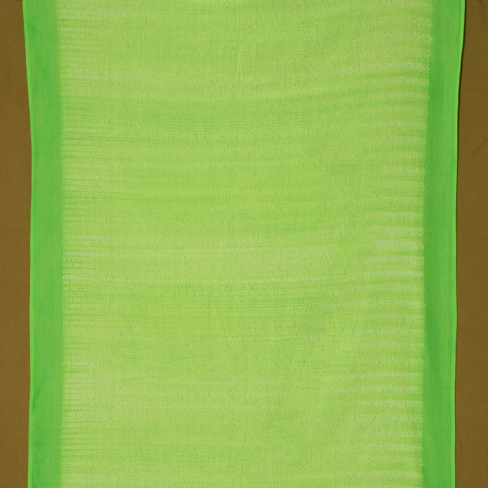 Abstract Lemon Green Shibori 90 GSM Pure Cotton Fabric 85