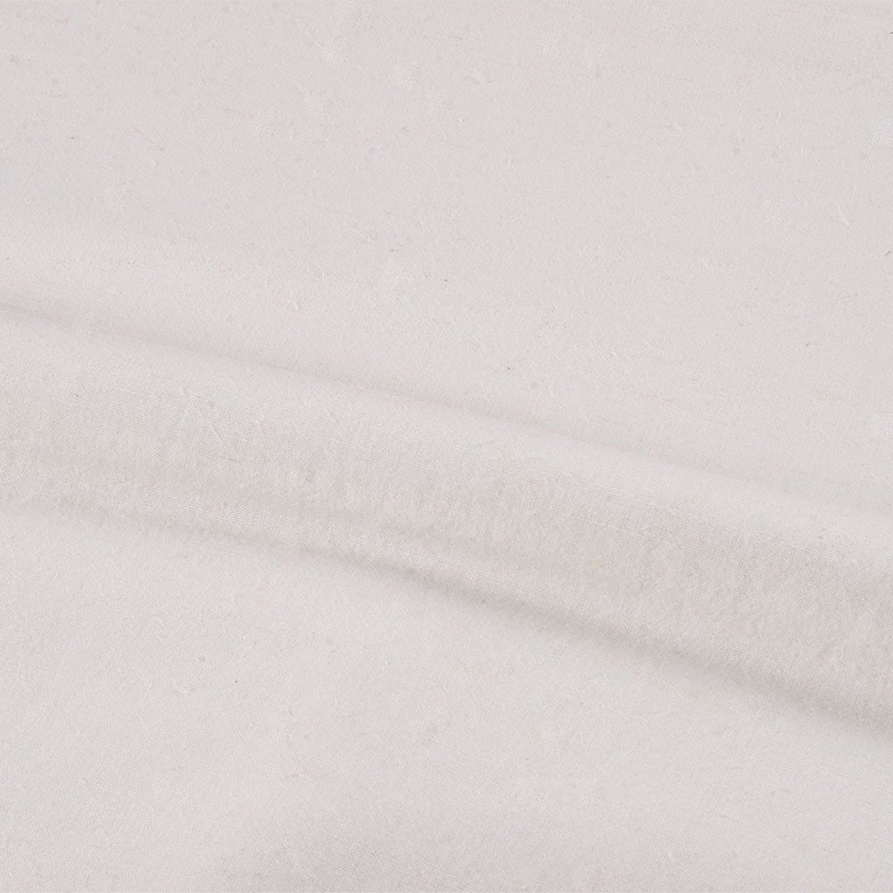 PLAIN WHITE HEMP & COTTON 110 GSM HANDWOVEN FABRIC