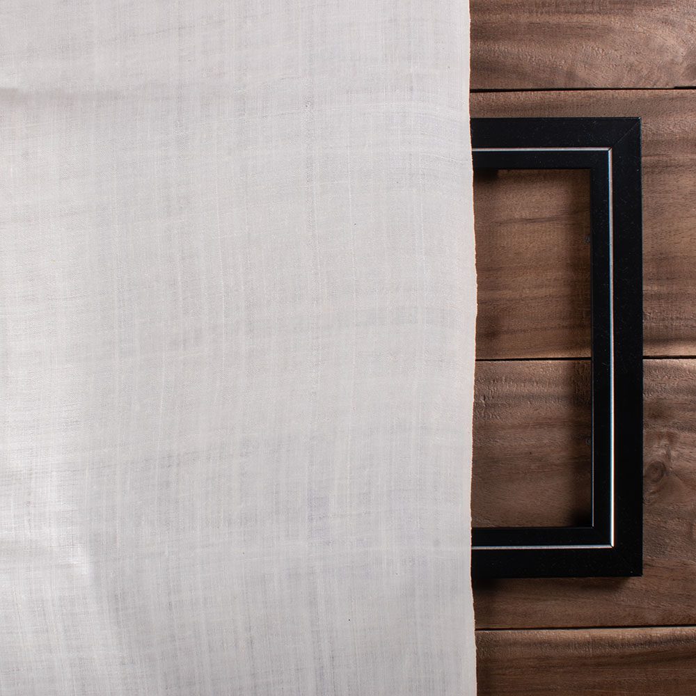 PLAIN NATURAL PURE MATKA SILK 116 GSM HANDWOVEN FABRIC
