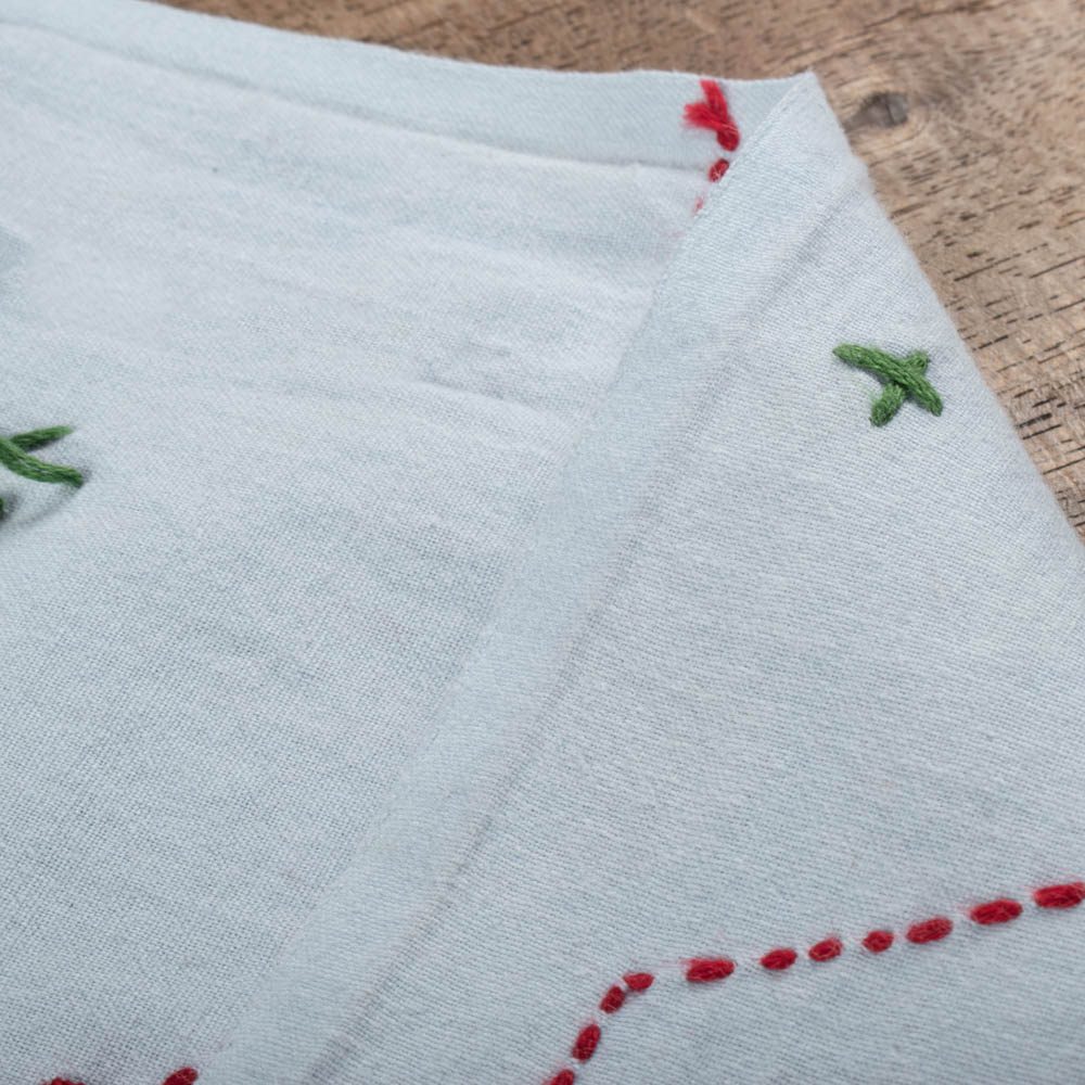 Honeycomb Grid Khadi Cotton 130 GSM Handwoven Kantha Fabric