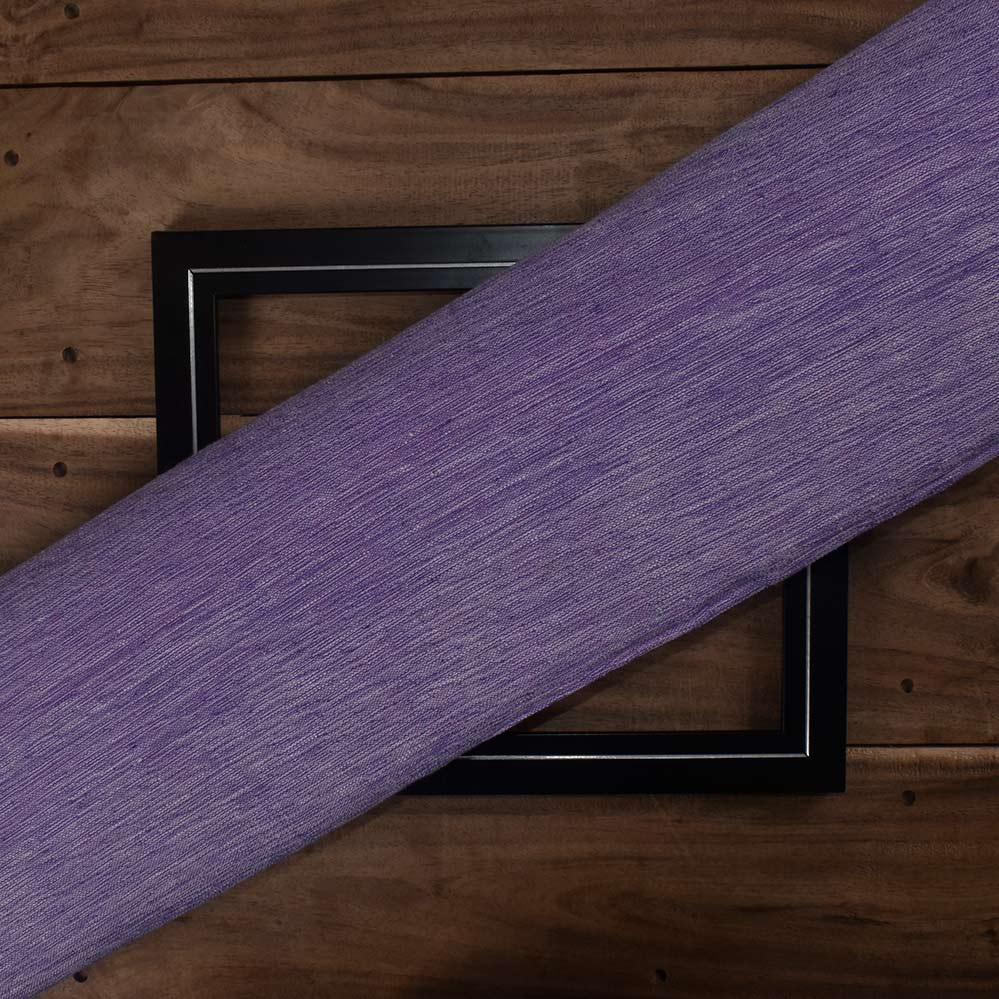 Chambray Purple Khadi Cotton 158 GSM Handwoven Fabric Mt15