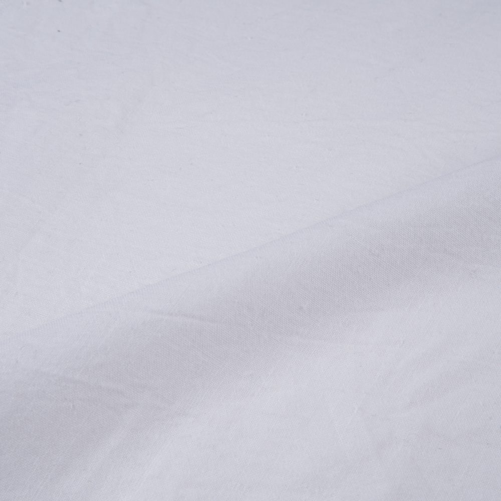 PLAIN WHITE NATURAL ORGANIC KHADI COTTON 109 GSM FABRIC