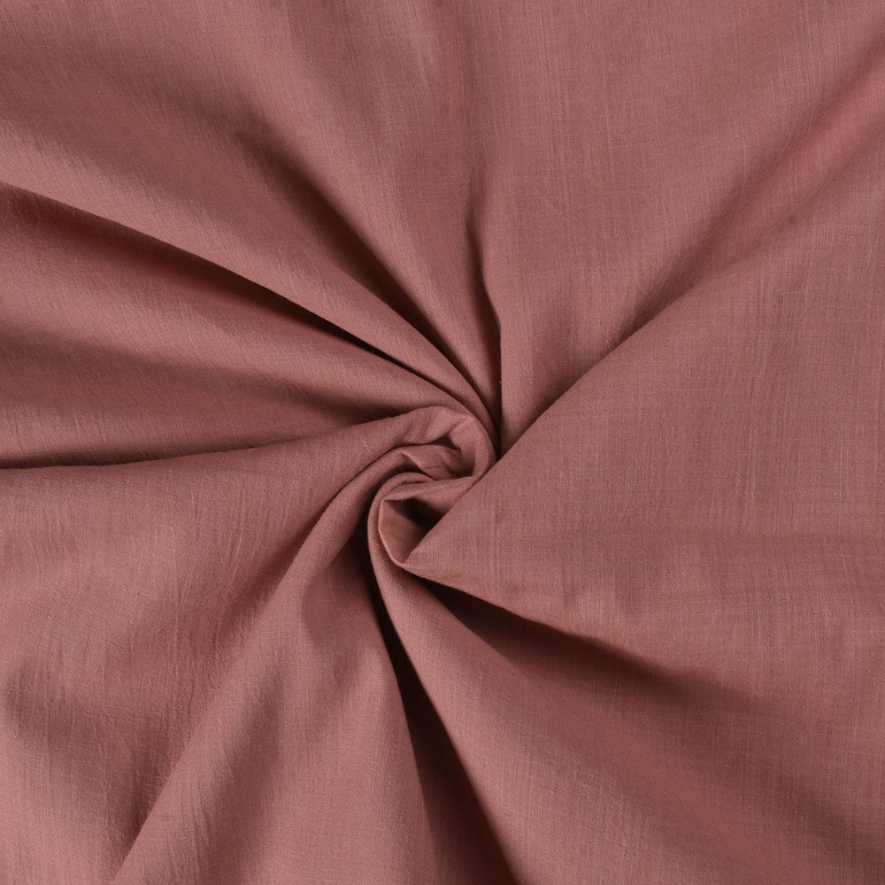 Plain Pink Pure Cotton 70 GSM Handwoven Fabric