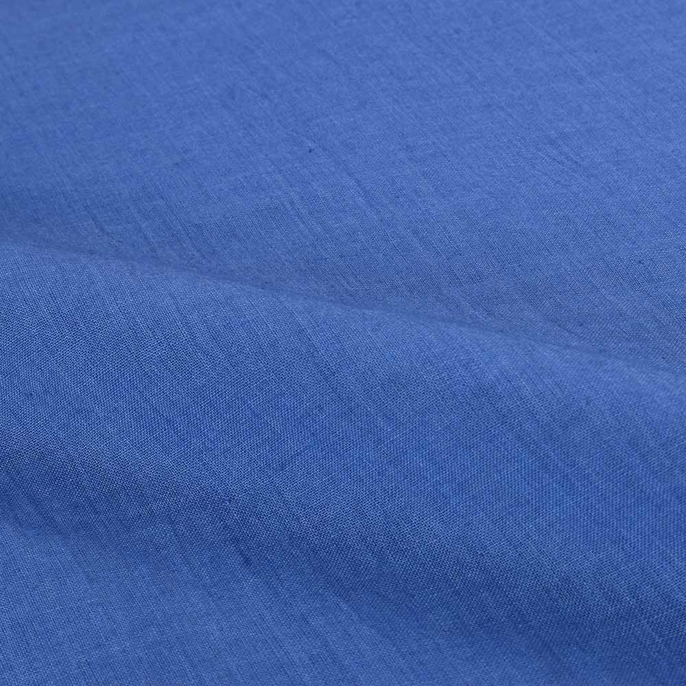CHAMBRAY BLUE PURE COTTON 65 GSM HANDWOVEN FABRIC
