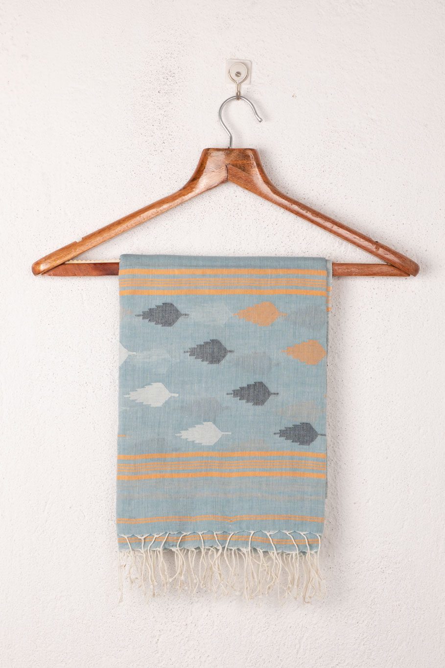 Handwoven Blue Scarf 95