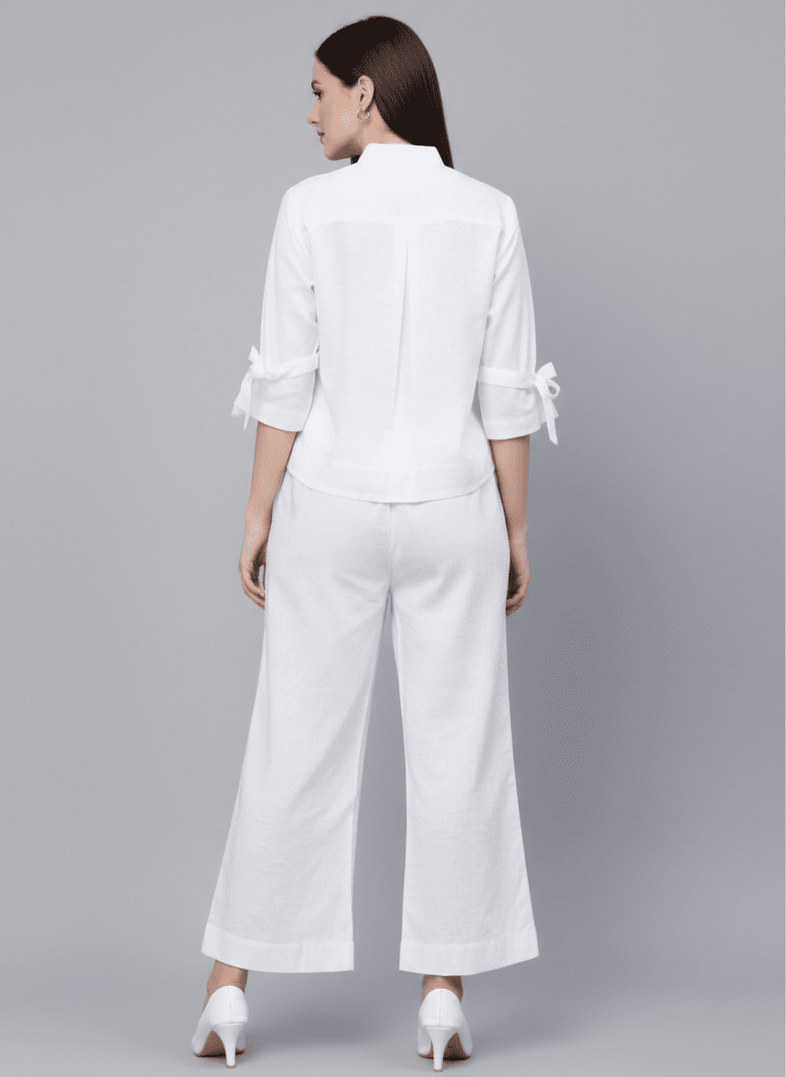 Flared Pants & Shirt Co-ord Set