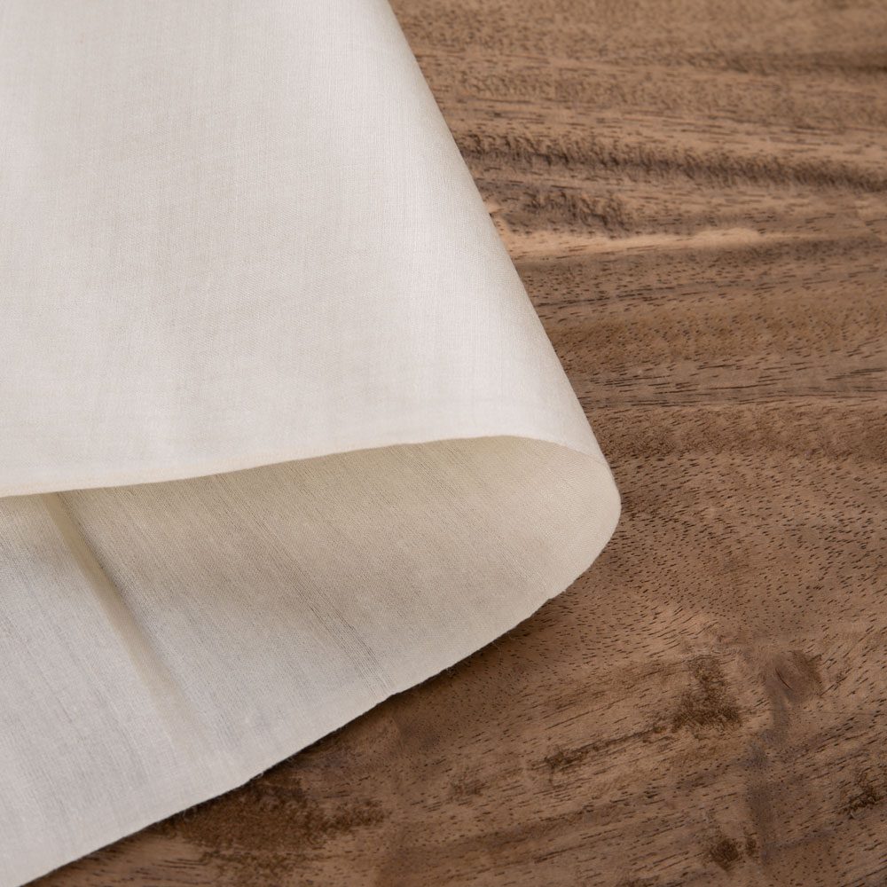 Plain Natural Tussar & Eri Silk Blend 66 GSM Handwoven Fabric