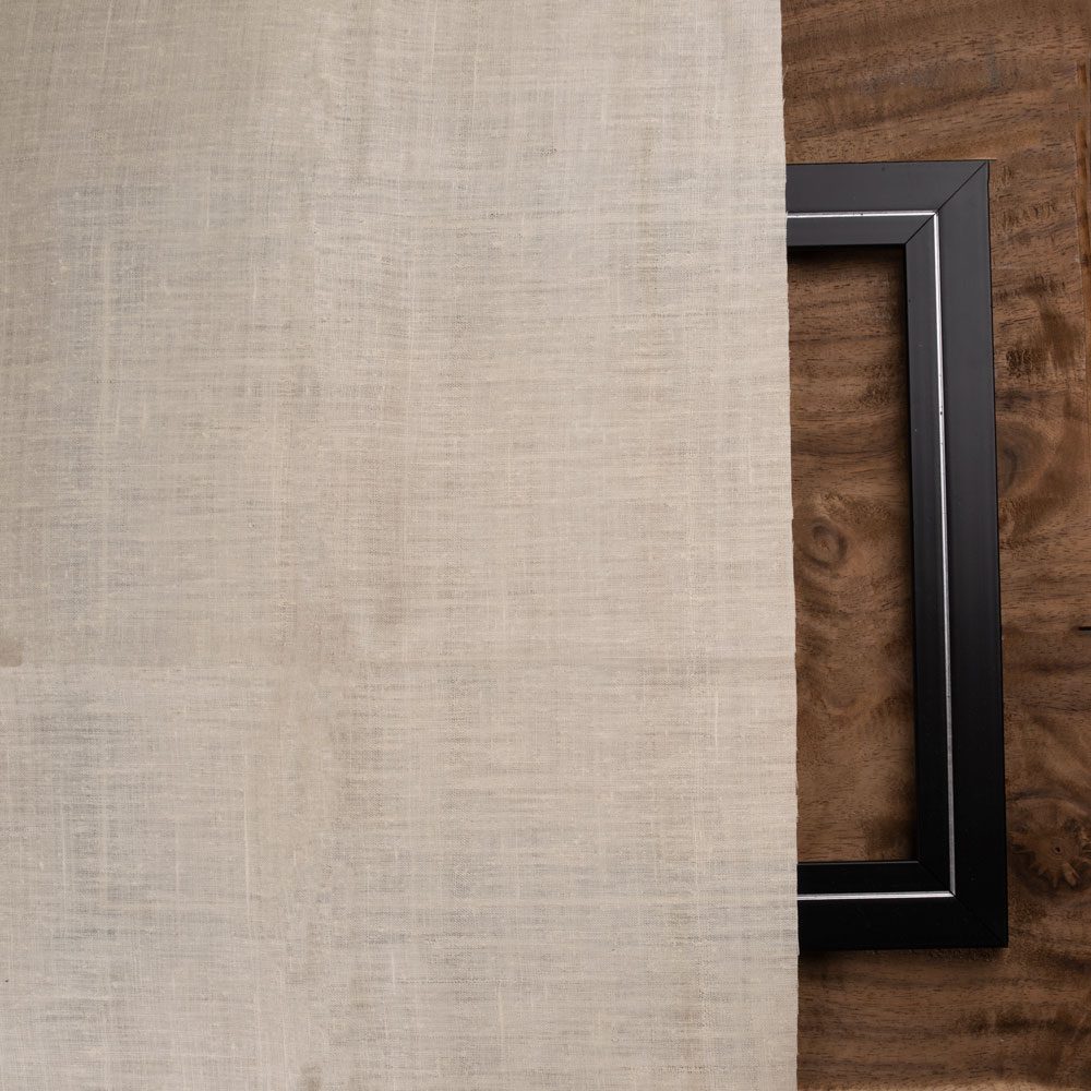 PLAIN NATURAL PURE MATKA SILK 110 GSM HANDWOVEN FABRIC