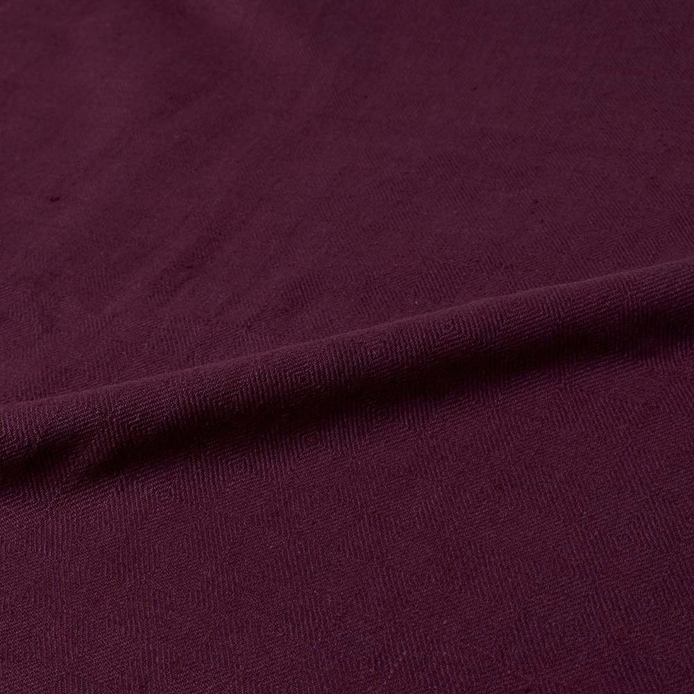 MAROON DIAMOND TWILL KHADI COTTON 130 GSM FABRIC