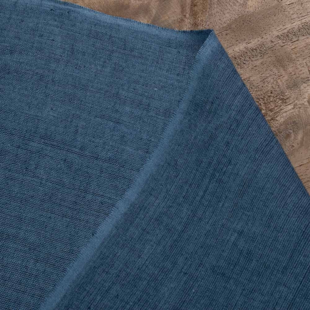 Royal and Navy Blue Cross Color Cotton 75 GSM Handwoven Fabric