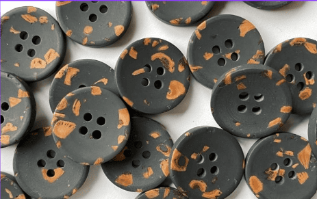 Buttons made from sustainable materials