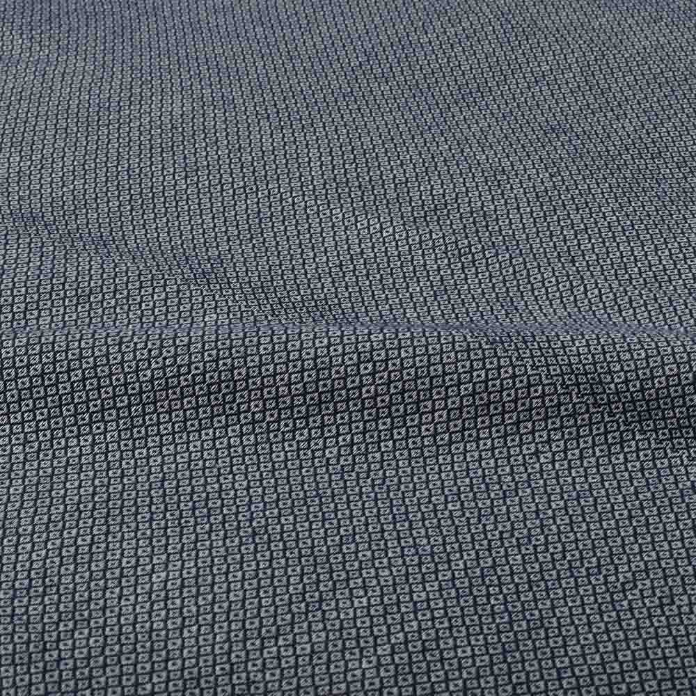 WHITE BLUE DIAMOND TWILL PURE COTTON 125 GSM HANDWOVEN FABRIC