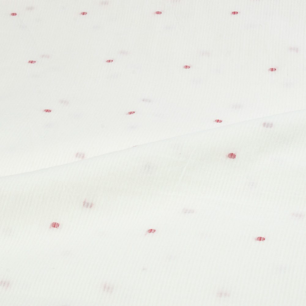 Geometric White Jamdani Handwoven Cotton 60 GSM Fabric
