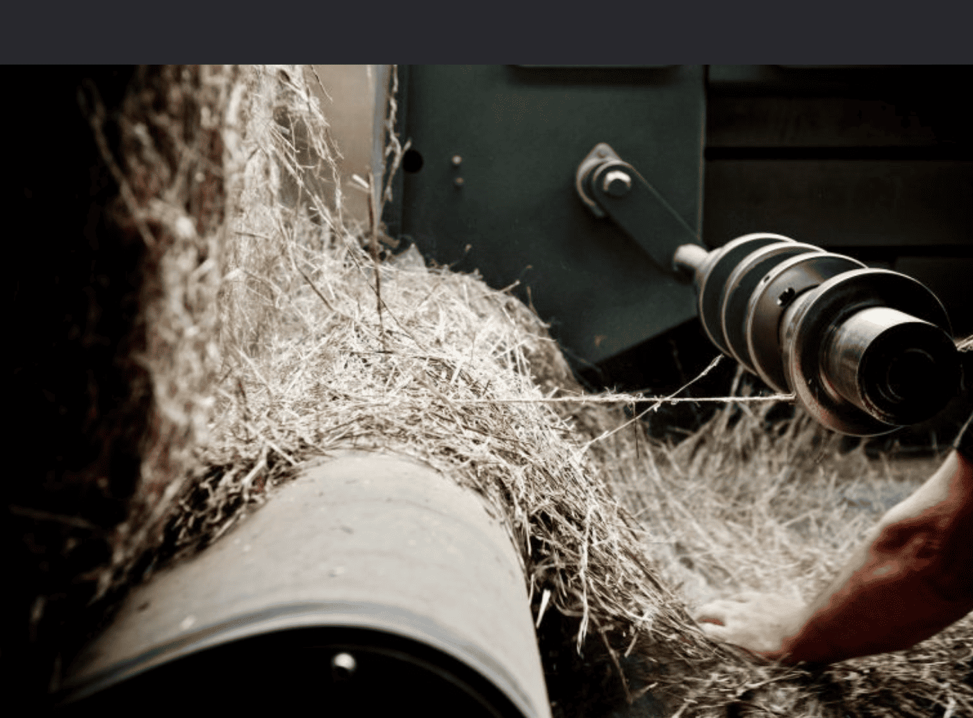 Breaking & Scutching Linen Fibers