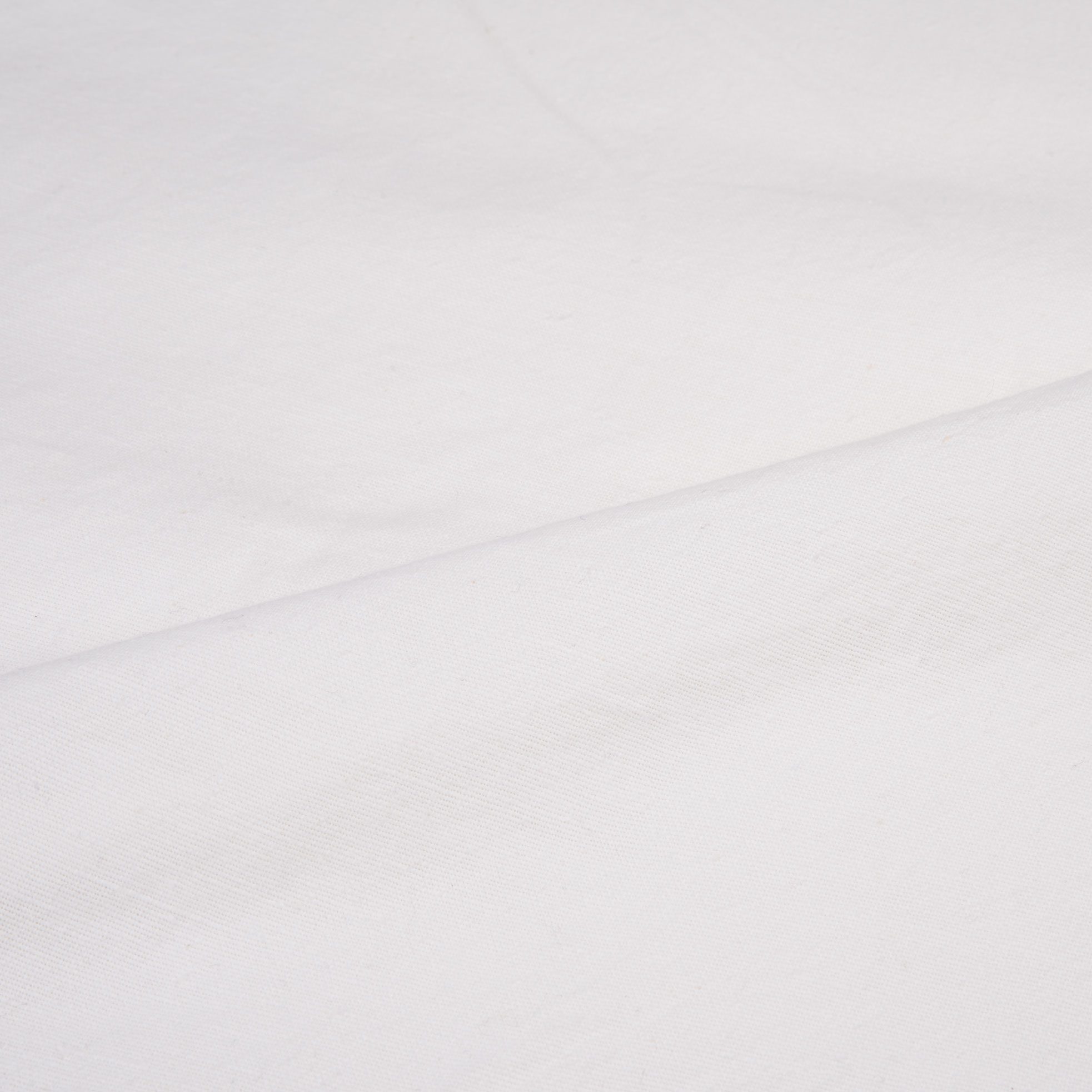 Plain White Natural Organic Khadi Cotton 167 GSM Mercerized Fabric