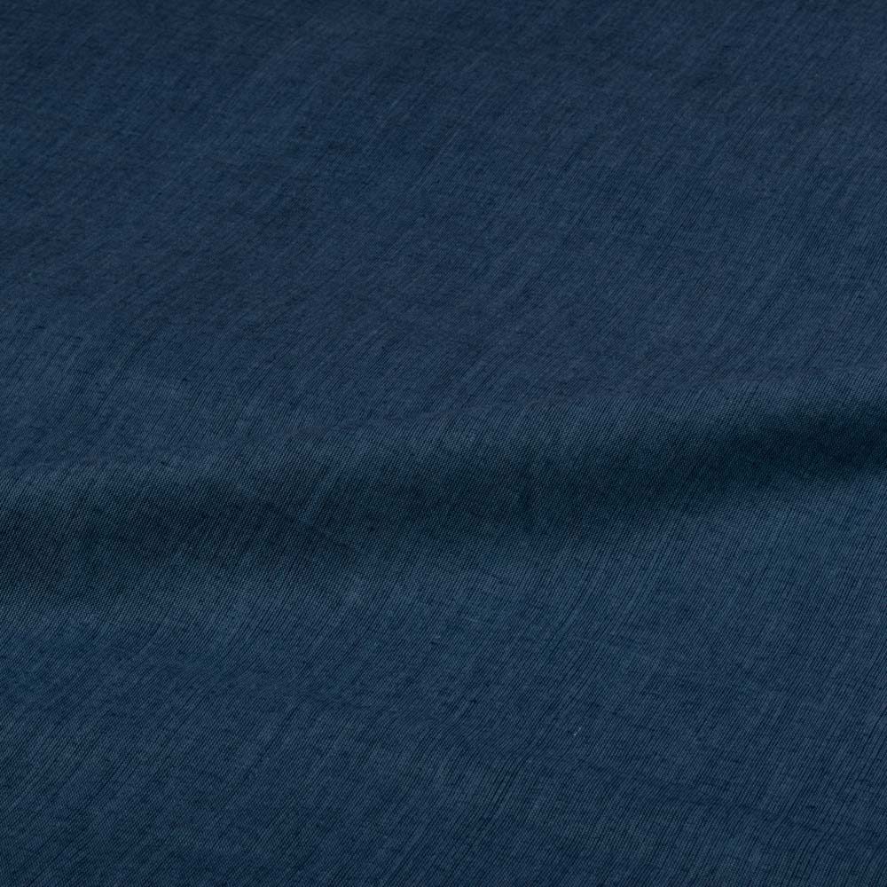 Royal and Navy Blue Cross Color Cotton 75 GSM Handwoven Fabric