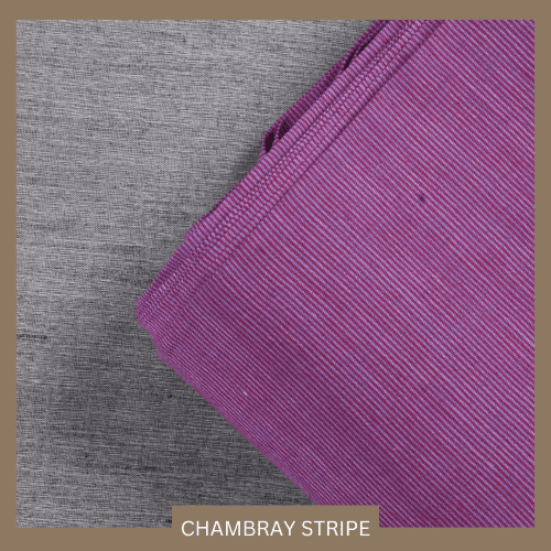 Chambray Striped Fabric