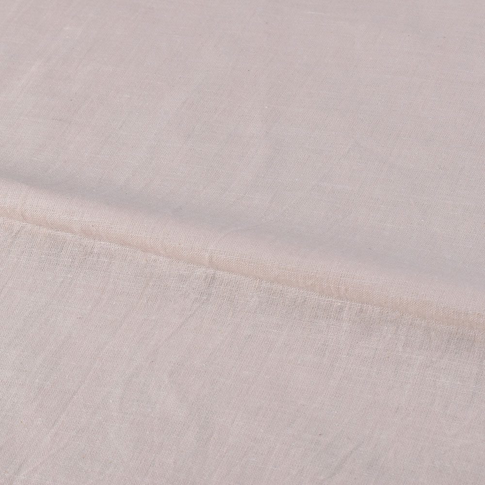 Chambray Cream Khadi Cotton 115 GSM Handwoven Fabric