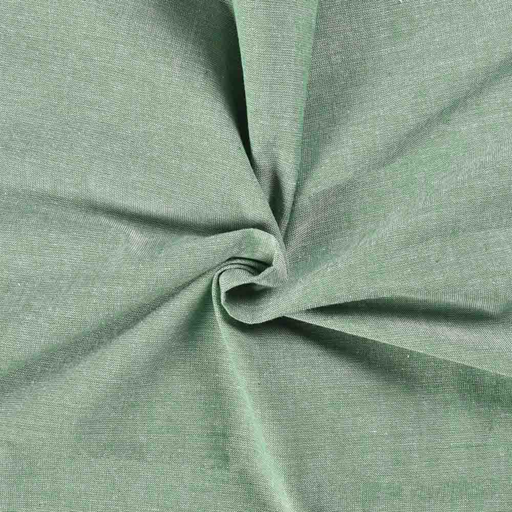Plain Green Pure Cotton 88 GSM Handwoven Fabric