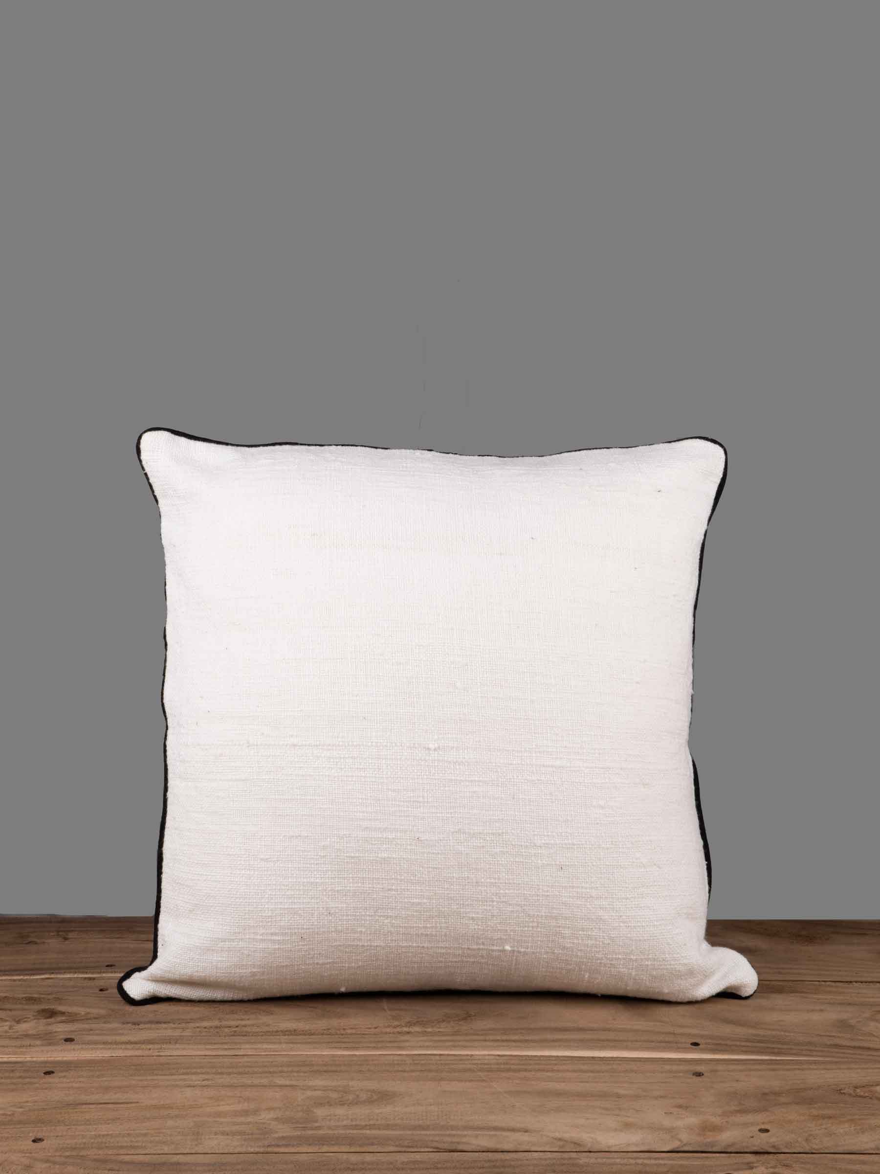 Solid White Square Cushion Cover