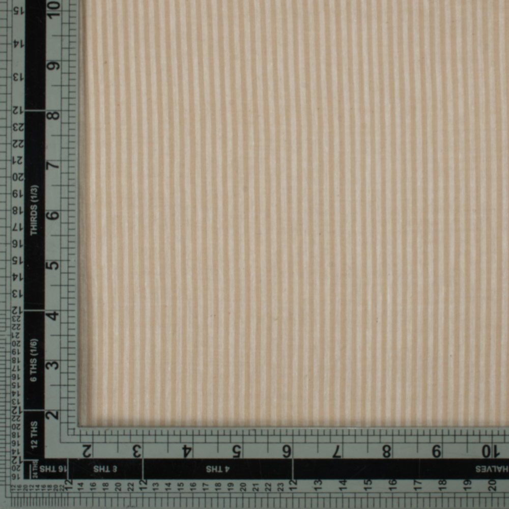 Stripe Yellow White Pure Cotton 70 GSM Handwoven Fabric