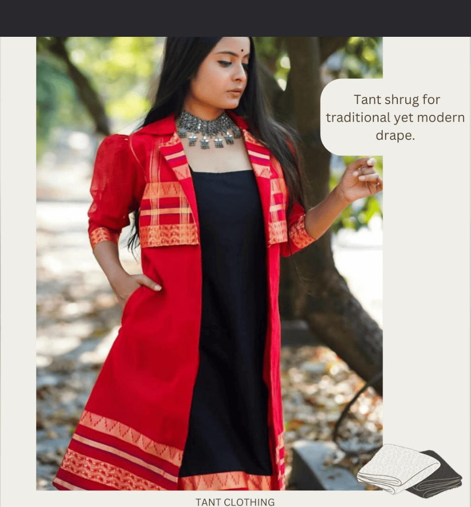 Tant Shrug for Traditional yet Modern Drape