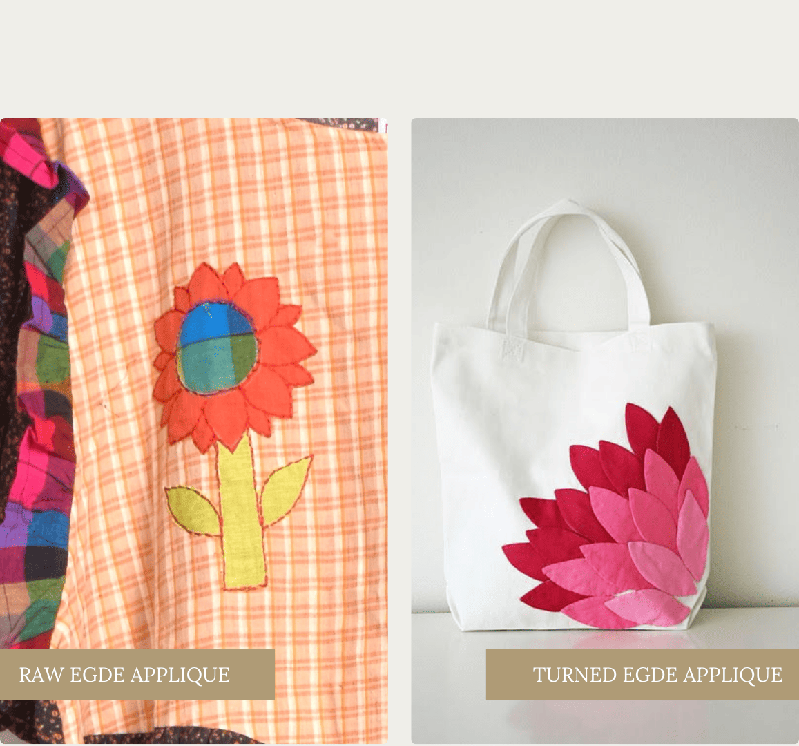 Appliqué, a fabric embellishment technique